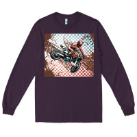 Plum born to ride dirty bikes Long Sleeve Tee - MaliasSmallBusiness