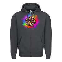 Smoke pride dog paw Zipper Hoodie - Artiststas