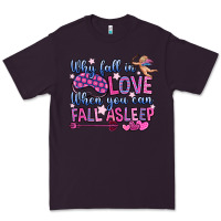 Plum why fall in love when you can fall asleep Premium Tee - OliviaCreatesArt