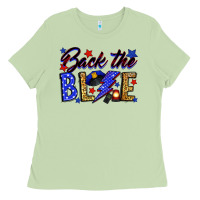 Matcha Back the blue with lightning bolt Ladies Tee - Neo Western