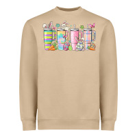 Mushroom retro groovy easter Heavyweight Sweatshirt - MaliasSmallBusiness