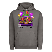 Pigment Tornado mardi gras farm truck back view Urban Hoodie - FaDigitalArtStudio