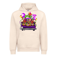 Sandshell mardi gras farm truck back view Urban Hoodie - FaDigitalArtStudio