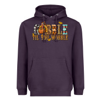 Plum Gobble Til You Wobble with Turkey Heavyweight Hoodie - texasbilliewilder