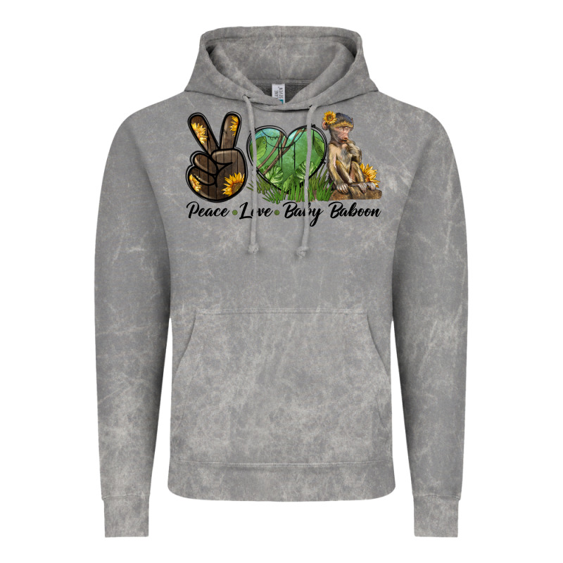 Peace Love Baby Baboon Vintage Hoodie by LillyAllenDesigns | Teevron