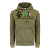 Vintage Olive Peace Love Baby Baboon Vintage Hoodie - LillyAllenDesigns