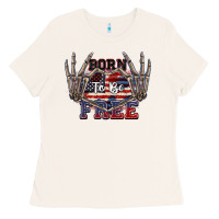 Bone Born to be free 4th of July Ladies Tee - CowGirlArtShop