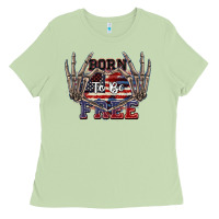 Matcha Born to be free 4th of July Ladies Tee - CowGirlArtShop