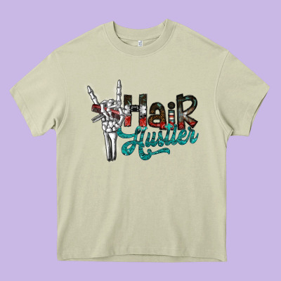 Hair Hustler2 Heavy Core Tee Designed By Sublimationcraftshop