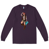 Plum western cowgirl Long Sleeve Tee - NancyCooperArtShop