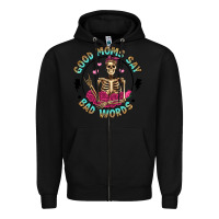 Black good moms say bad words Zipper Hoodie - Artiststas