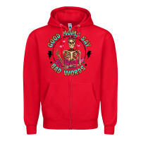 Red good moms say bad words Zipper Hoodie - Artiststas