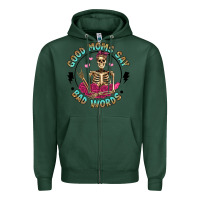 Sports Green good moms say bad words Zipper Hoodie - Artiststas