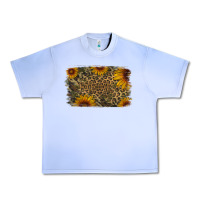 Grape Ice Camouflage Leopard Sunflower Background Urban Heavy Tee - Jasminsmagicworld