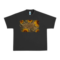 Pigment Black Camouflage Leopard Sunflower Background Urban Heavy Tee - Jasminsmagicworld