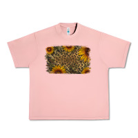 Salmon Camouflage Leopard Sunflower Background Urban Heavy Tee - Jasminsmagicworld