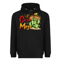 Black Cinco de mayo with cactus Heavyweight Hoodie - NancyCooperArtShop