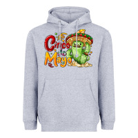 Heather Grey Cinco de mayo with cactus Heavyweight Hoodie - NancyCooperArtShop