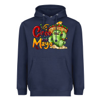 Navy Cinco de mayo with cactus Heavyweight Hoodie - NancyCooperArtShop