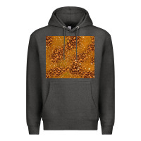 Charcoal Heather glitter cowhide Premium Hoodie - TumblerDesignByShophia