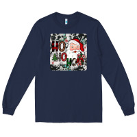 Navy ho ho ho coaster Long Sleeve Tee - JahusDesignShop