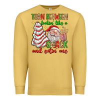 Antique Gold torn between lookin' like a snack and eatin' one Premium Sweatshirt - texasbilliewilder