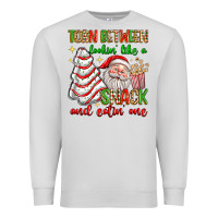 Dove Grey torn between lookin' like a snack and eatin' one Premium Sweatshirt - texasbilliewilder