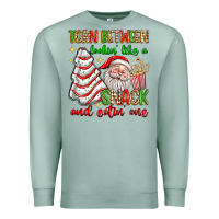 Seafoam torn between lookin' like a snack and eatin' one Premium Sweatshirt - texasbilliewilder