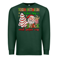 Sports Green torn between lookin' like a snack and eatin' one Premium Sweatshirt - texasbilliewilder