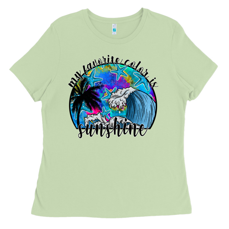My Favorite Color Is Sunshine Ladies Tee by SublimationCraftShop | Teevron