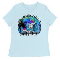 Baby Blue my favorite color is sunshine Ladies Tee - SublimationCraftShop