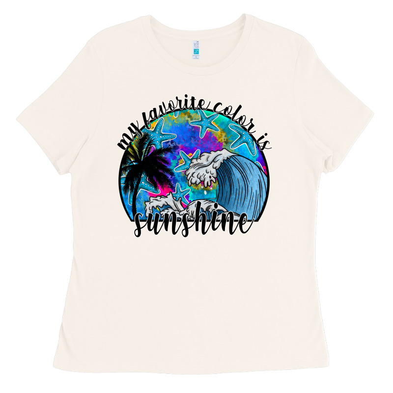 My Favorite Color Is Sunshine Ladies Tee by SublimationCraftShop | Teevron