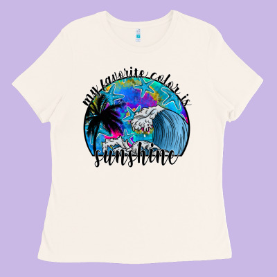 My Favorite Color Is Sunshine Ladies Tee Designed By Sublimationcraftshop