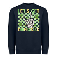 Navy let's get shamrocked Heavyweight Sweatshirt - MaliasSmallBusiness