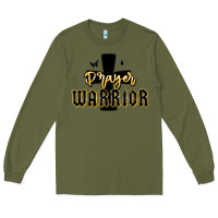Army Green christian prayer warrior Long Sleeve Tee - MaliasSmallBusiness
