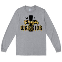 Heather Grey christian prayer warrior Long Sleeve Tee - MaliasSmallBusiness