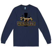 Navy christian prayer warrior Long Sleeve Tee - MaliasSmallBusiness