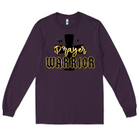Plum christian prayer warrior Long Sleeve Tee - MaliasSmallBusiness