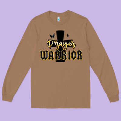 Christian Prayer Warrior Long Sleeve Tee Designed By Maliassmallbusiness