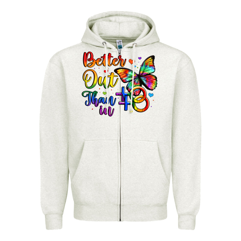 Better Out Than In Zipper Hoodie by Artiststas | Teevron