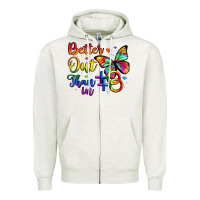 Oatmeal Heather better out than in Zipper Hoodie - Artiststas