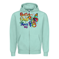 Seafoam better out than in Zipper Hoodie - Artiststas