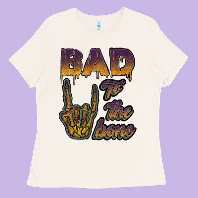 Bad To The Bone Ladies Tee Designed By Jahusdesignshop