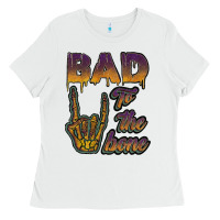 White bad to the bone Ladies Tee - JahusDesignShop
