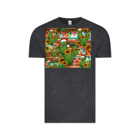 Vintage Black feliz navidad merry christmas cactus tumbler Vintage Tee - Jasminsmagicworld