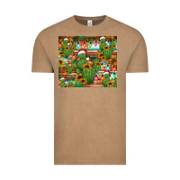 Vintage Coffee feliz navidad merry christmas cactus tumbler Vintage Tee - Jasminsmagicworld