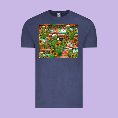 Feliz Navidad Merry Christmas Cactus Tumbler Vintage Tee Designed By Jasminsmagicworld