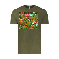 Vintage Olive feliz navidad merry christmas cactus tumbler Vintage Tee - Jasminsmagicworld