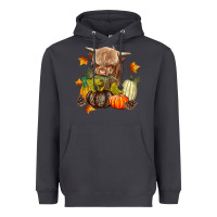 Smoke Heifer with Pumpkins Heavyweight Hoodie - texasbilliewilder