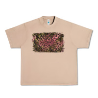 Burro Camouflage Pink Leopard Background Urban Heavy Tee - Jasminsmagicworld
